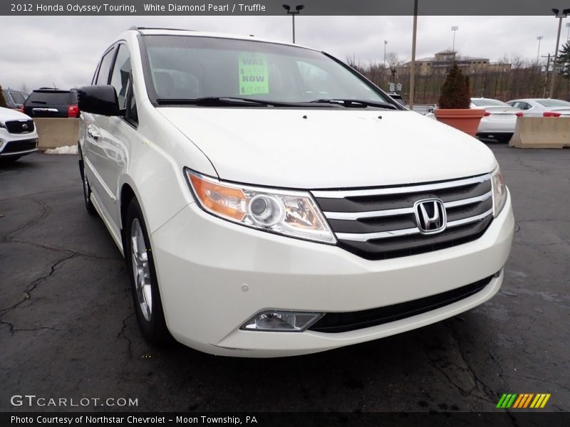 White Diamond Pearl / Truffle 2012 Honda Odyssey Touring