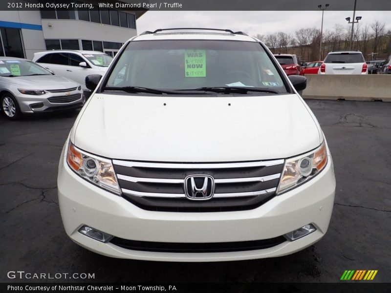 White Diamond Pearl / Truffle 2012 Honda Odyssey Touring