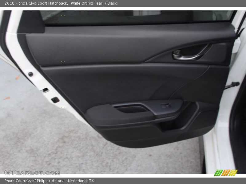 White Orchid Pearl / Black 2018 Honda Civic Sport Hatchback