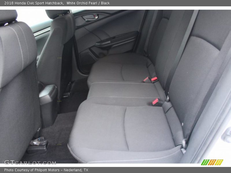 White Orchid Pearl / Black 2018 Honda Civic Sport Hatchback