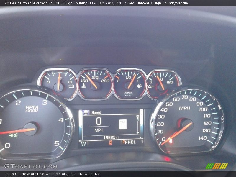 Cajun Red Tintcoat / High Country Saddle 2019 Chevrolet Silverado 2500HD High Country Crew Cab 4WD