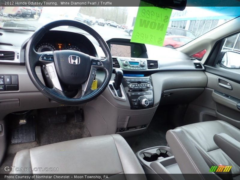 White Diamond Pearl / Truffle 2012 Honda Odyssey Touring