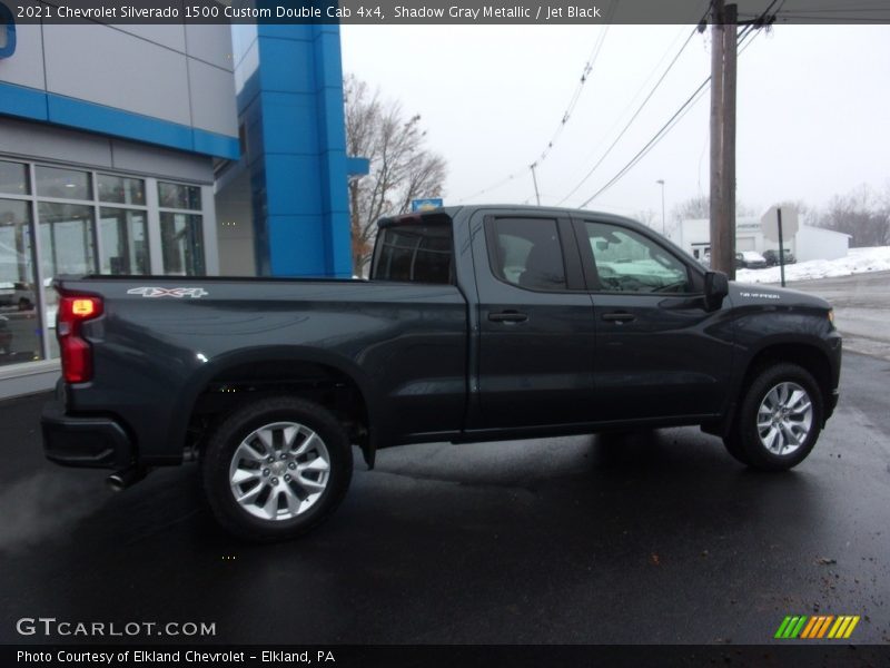 Shadow Gray Metallic / Jet Black 2021 Chevrolet Silverado 1500 Custom Double Cab 4x4