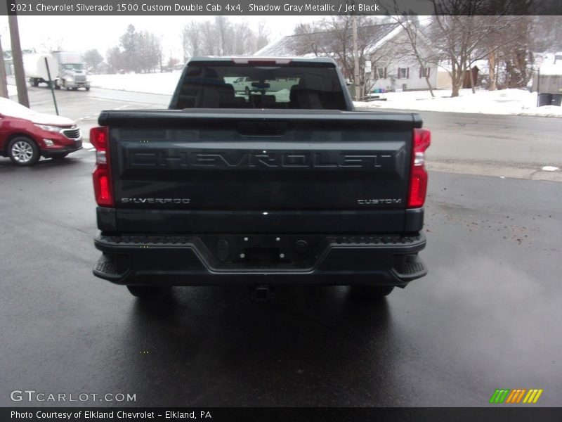 Shadow Gray Metallic / Jet Black 2021 Chevrolet Silverado 1500 Custom Double Cab 4x4