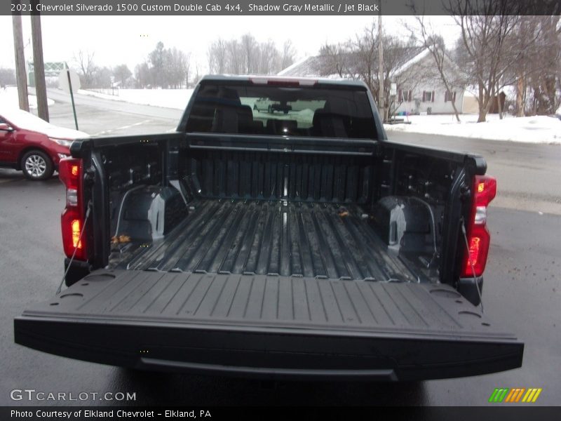 Shadow Gray Metallic / Jet Black 2021 Chevrolet Silverado 1500 Custom Double Cab 4x4