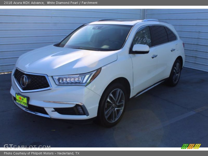 White Diamond Pearl / Parchment 2018 Acura MDX Advance