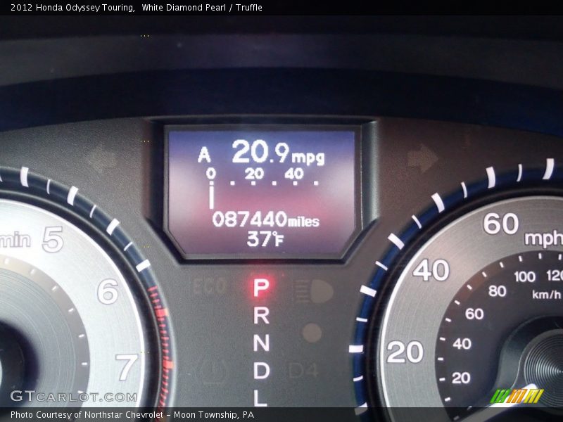 White Diamond Pearl / Truffle 2012 Honda Odyssey Touring