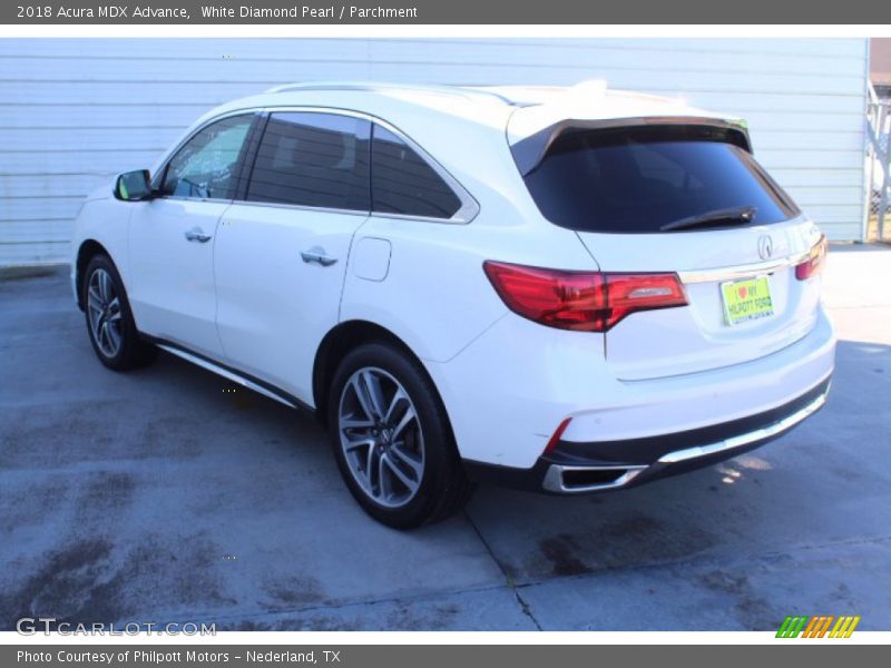 White Diamond Pearl / Parchment 2018 Acura MDX Advance