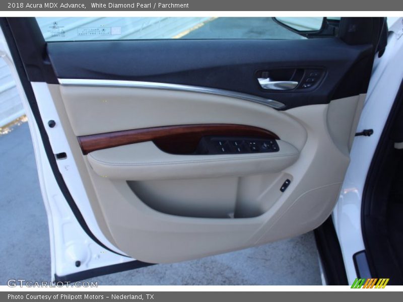 White Diamond Pearl / Parchment 2018 Acura MDX Advance