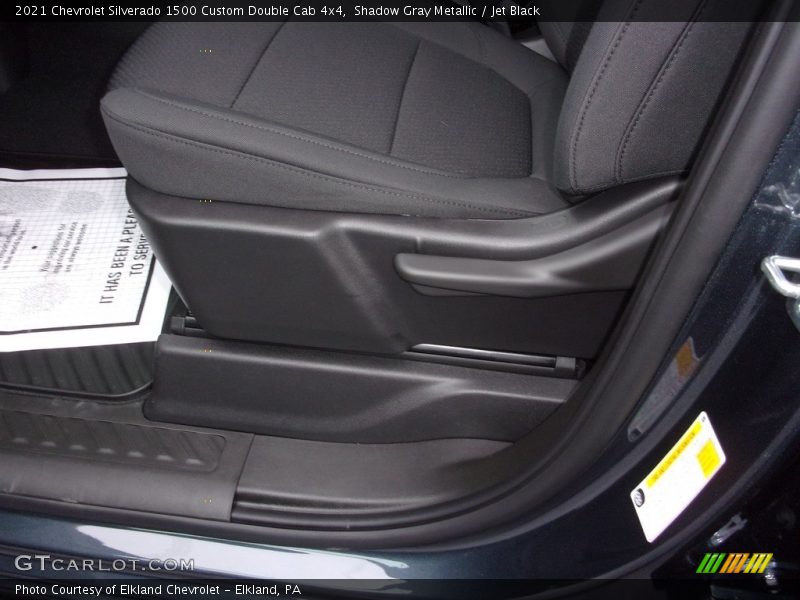 Shadow Gray Metallic / Jet Black 2021 Chevrolet Silverado 1500 Custom Double Cab 4x4
