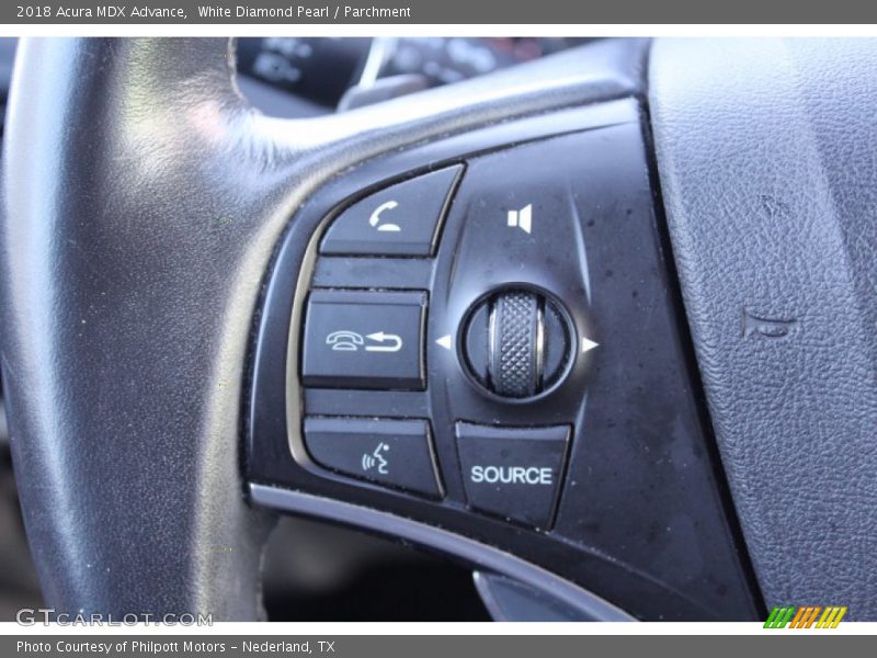 White Diamond Pearl / Parchment 2018 Acura MDX Advance