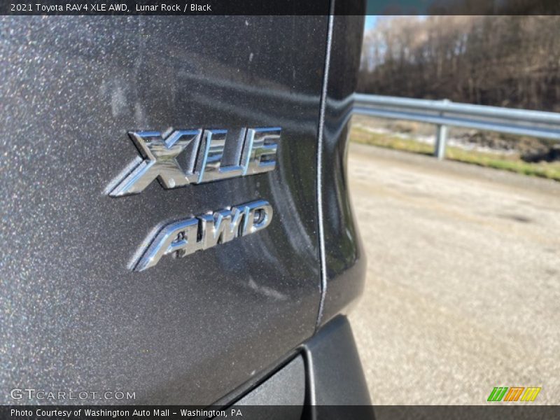 Lunar Rock / Black 2021 Toyota RAV4 XLE AWD