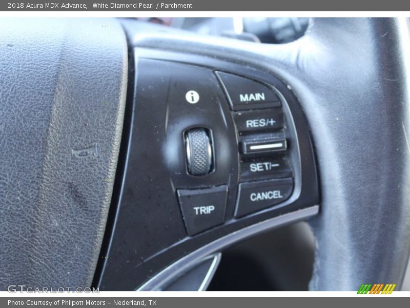 White Diamond Pearl / Parchment 2018 Acura MDX Advance