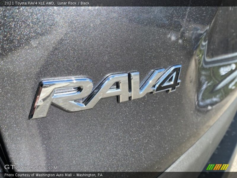 Lunar Rock / Black 2021 Toyota RAV4 XLE AWD