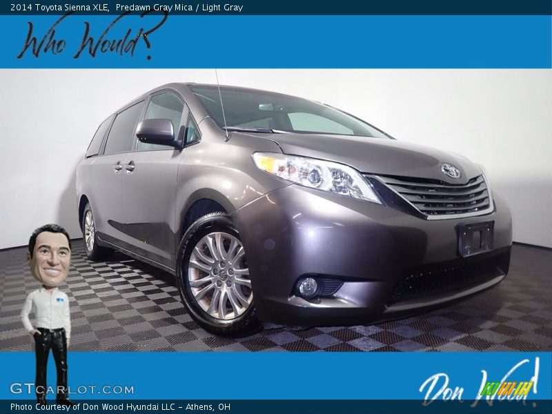 Predawn Gray Mica / Light Gray 2014 Toyota Sienna XLE
