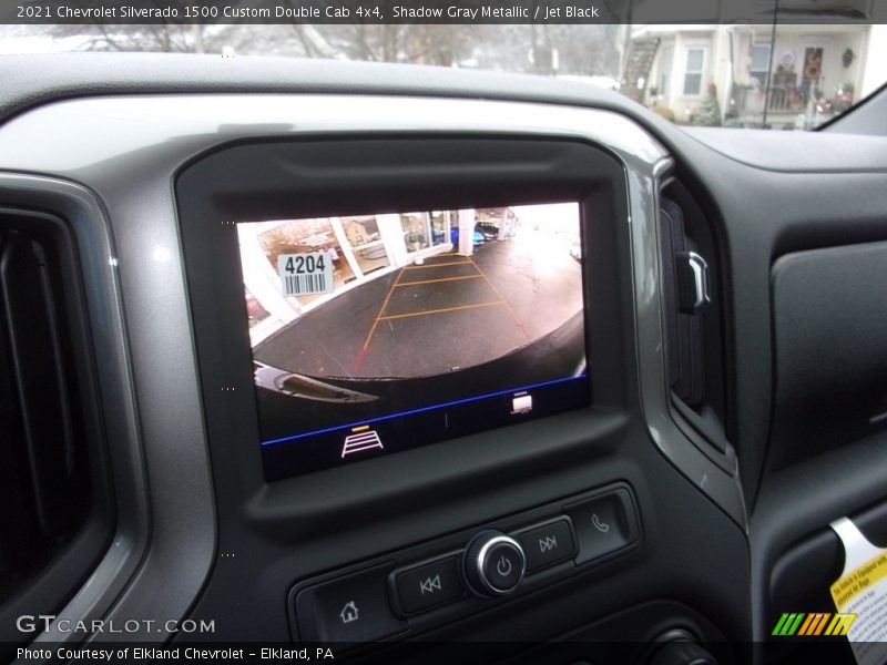 Shadow Gray Metallic / Jet Black 2021 Chevrolet Silverado 1500 Custom Double Cab 4x4