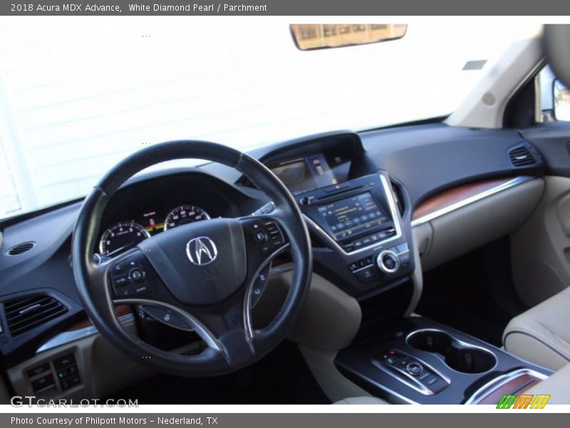 White Diamond Pearl / Parchment 2018 Acura MDX Advance
