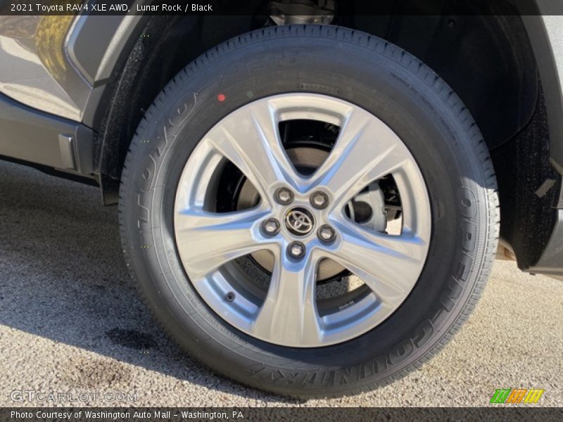 Lunar Rock / Black 2021 Toyota RAV4 XLE AWD