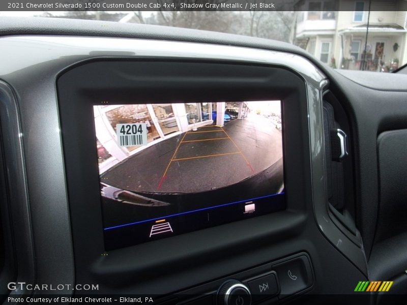 Shadow Gray Metallic / Jet Black 2021 Chevrolet Silverado 1500 Custom Double Cab 4x4