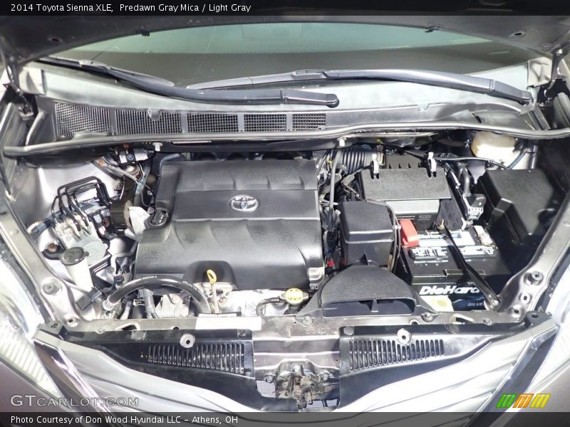 Predawn Gray Mica / Light Gray 2014 Toyota Sienna XLE