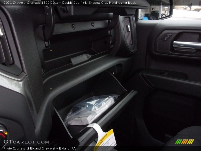 Shadow Gray Metallic / Jet Black 2021 Chevrolet Silverado 1500 Custom Double Cab 4x4