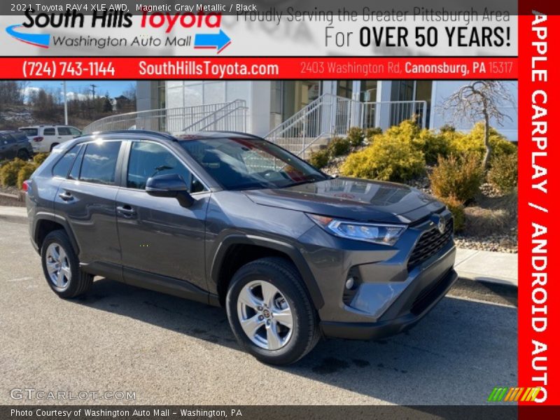 Magnetic Gray Metallic / Black 2021 Toyota RAV4 XLE AWD