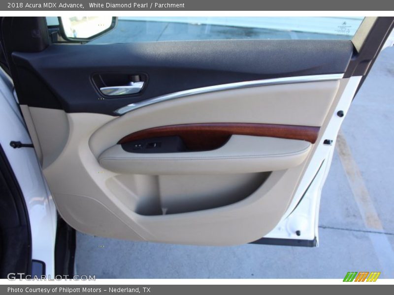 White Diamond Pearl / Parchment 2018 Acura MDX Advance