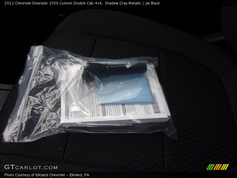 Shadow Gray Metallic / Jet Black 2021 Chevrolet Silverado 1500 Custom Double Cab 4x4