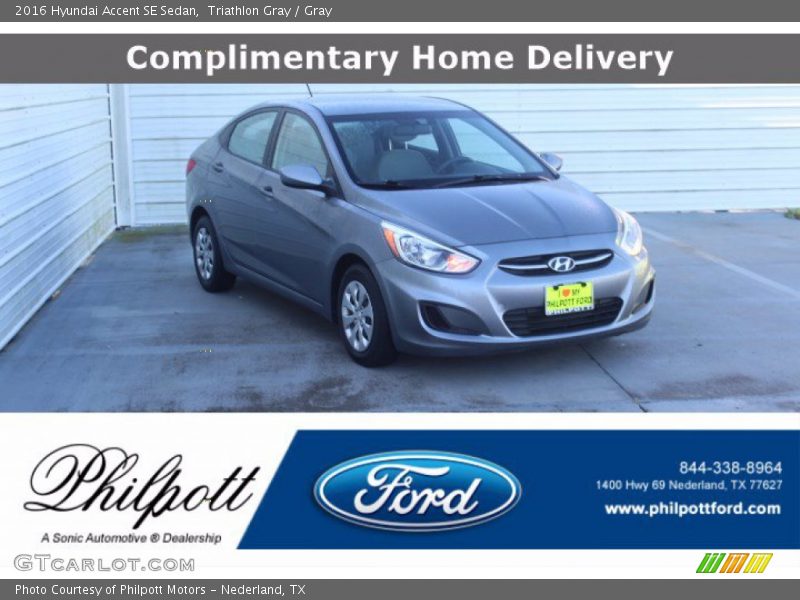 Triathlon Gray / Gray 2016 Hyundai Accent SE Sedan