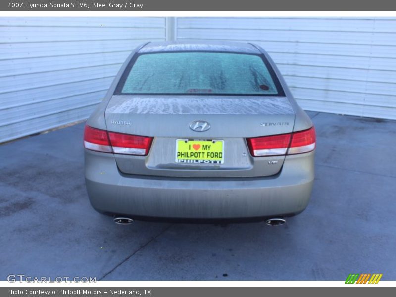 Steel Gray / Gray 2007 Hyundai Sonata SE V6