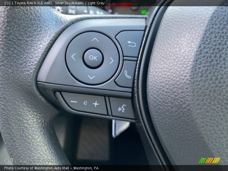 Silver Sky Metallic / Light Gray 2021 Toyota RAV4 XLE AWD