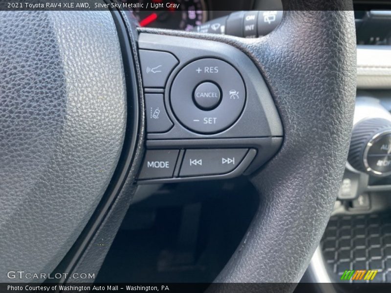Silver Sky Metallic / Light Gray 2021 Toyota RAV4 XLE AWD