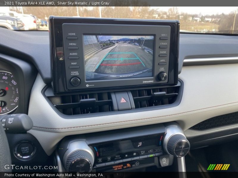 Silver Sky Metallic / Light Gray 2021 Toyota RAV4 XLE AWD