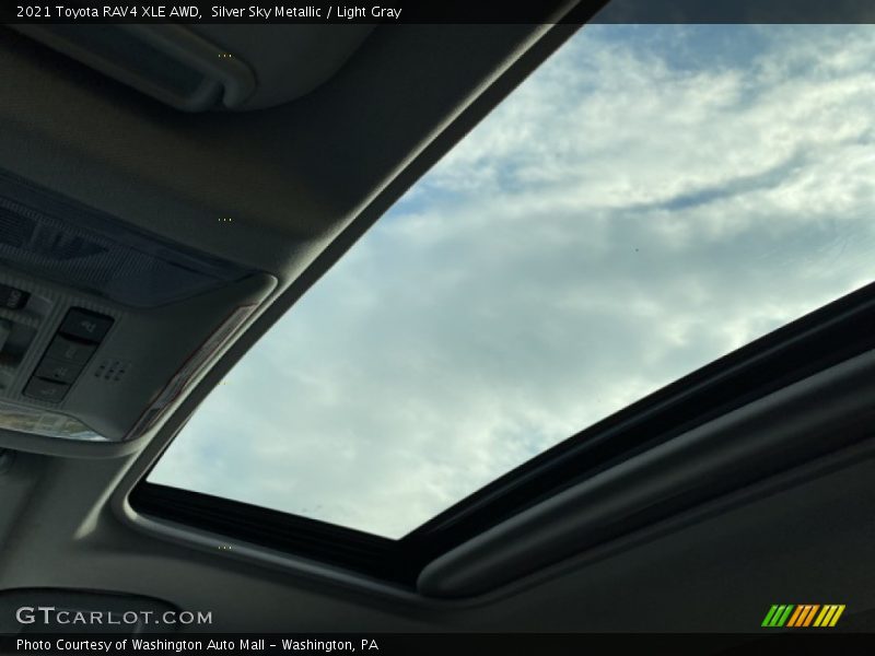 Silver Sky Metallic / Light Gray 2021 Toyota RAV4 XLE AWD