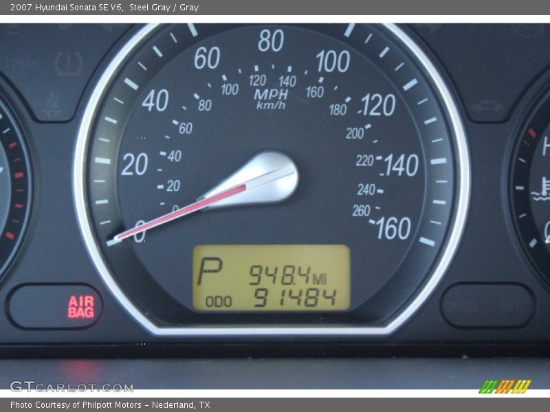 Steel Gray / Gray 2007 Hyundai Sonata SE V6