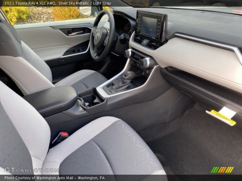 Silver Sky Metallic / Light Gray 2021 Toyota RAV4 XLE AWD