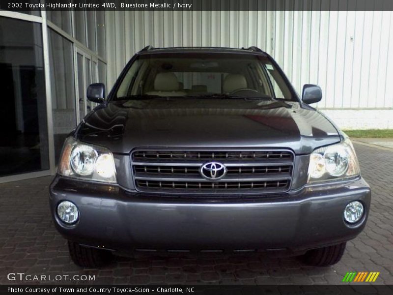 Bluestone Metallic / Ivory 2002 Toyota Highlander Limited 4WD