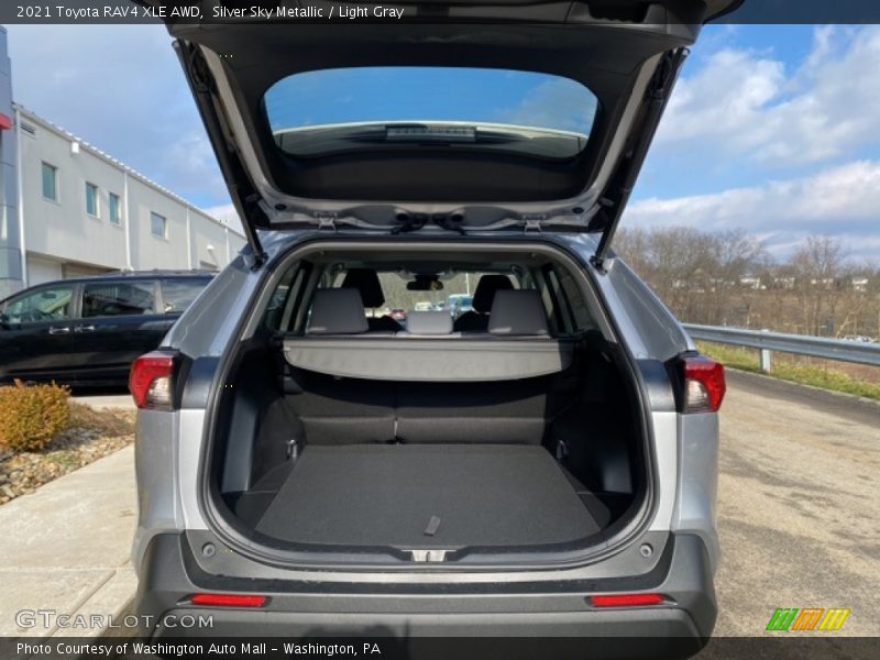 Silver Sky Metallic / Light Gray 2021 Toyota RAV4 XLE AWD