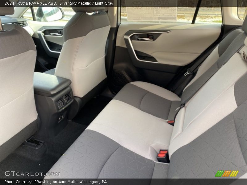 Silver Sky Metallic / Light Gray 2021 Toyota RAV4 XLE AWD