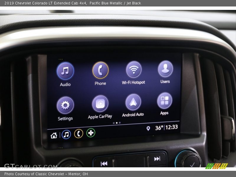 Pacific Blue Metallic / Jet Black 2019 Chevrolet Colorado LT Extended Cab 4x4