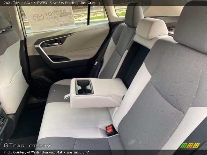 Silver Sky Metallic / Light Gray 2021 Toyota RAV4 XLE AWD