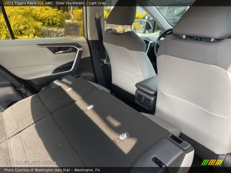 Silver Sky Metallic / Light Gray 2021 Toyota RAV4 XLE AWD