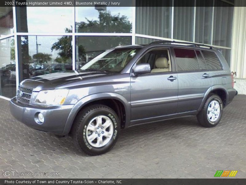 Bluestone Metallic / Ivory 2002 Toyota Highlander Limited 4WD