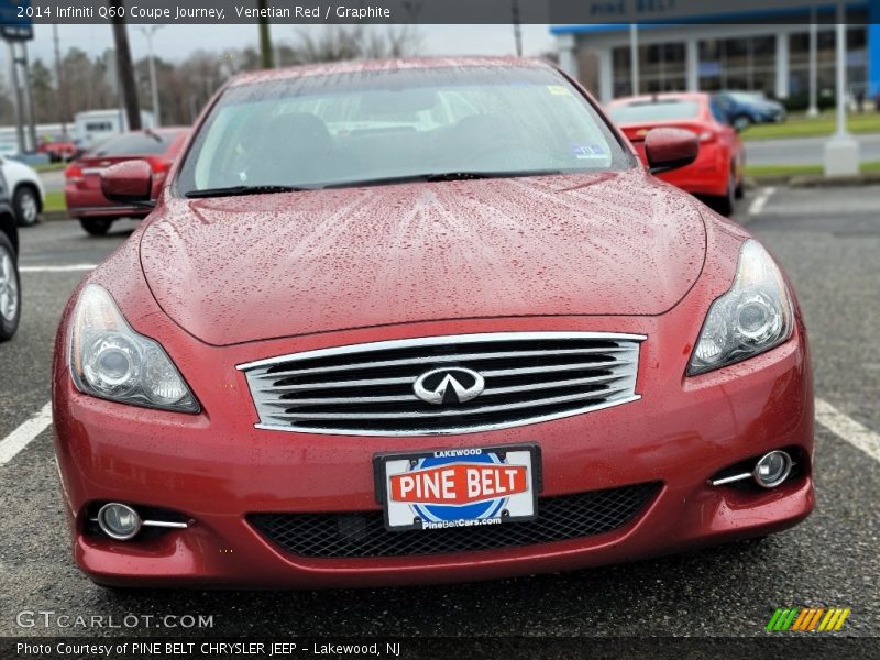 Venetian Red / Graphite 2014 Infiniti Q60 Coupe Journey