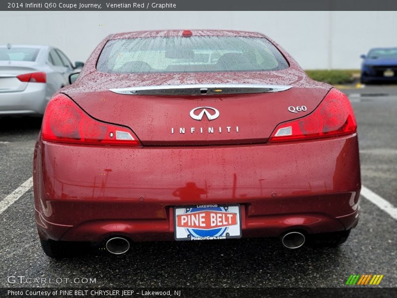 Venetian Red / Graphite 2014 Infiniti Q60 Coupe Journey