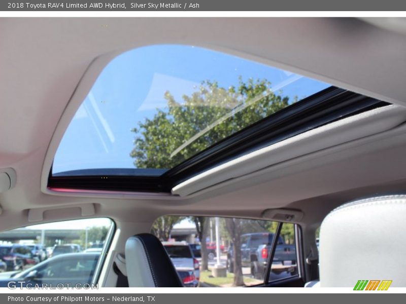 Silver Sky Metallic / Ash 2018 Toyota RAV4 Limited AWD Hybrid