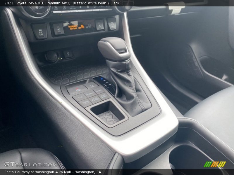 Blizzard White Pearl / Black 2021 Toyota RAV4 XLE Premium AWD