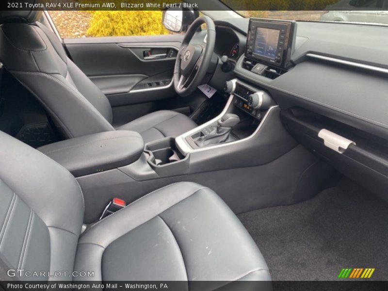 Blizzard White Pearl / Black 2021 Toyota RAV4 XLE Premium AWD