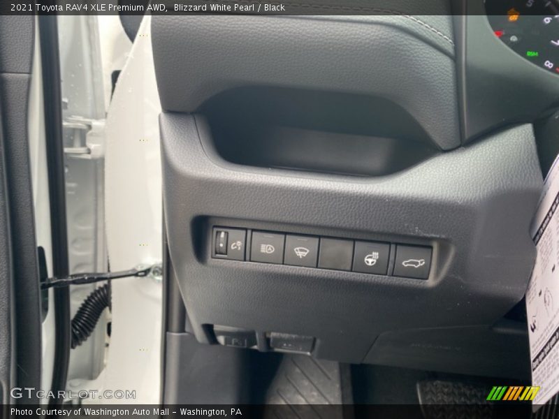 Blizzard White Pearl / Black 2021 Toyota RAV4 XLE Premium AWD