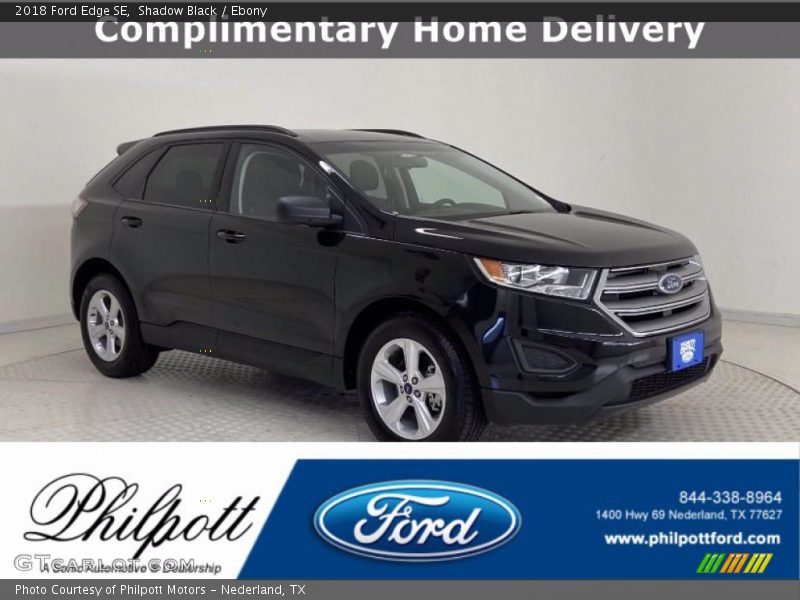 Shadow Black / Ebony 2018 Ford Edge SE